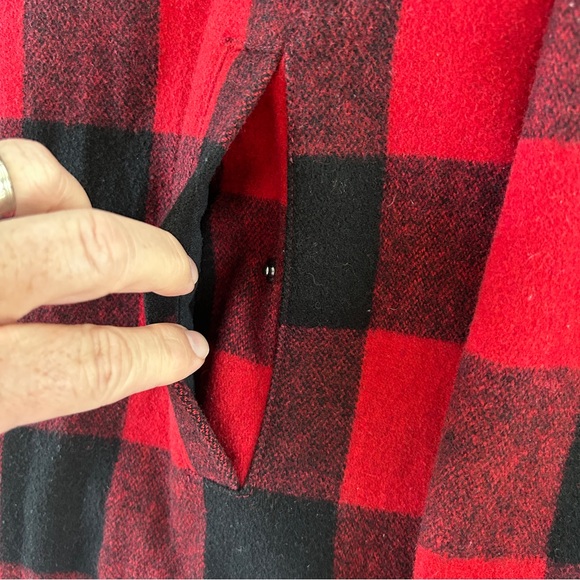 Calvin Klein Men’s Red/Black Buffalo Plaid Lined Zip-Up Jacket Size XL - Picture 3 of 8